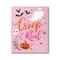 Stupell Industries Creep It Real Pink Halloween Phrase Canvas Wall Art